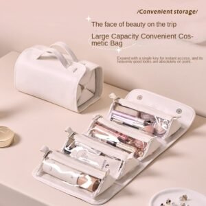 High-value Wash And Makeup Large-capacity Portable Cosmetic Bag Travel Waterproof Four-in-one Detachable Storage Bag